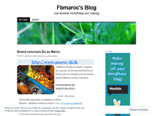 Tablet Screenshot of fbmaroc.wordpress.com