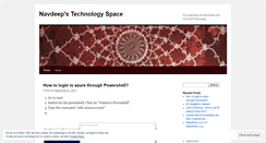 Desktop Screenshot of navdeep19.wordpress.com