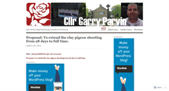 Desktop Screenshot of cllrgarryparvin.wordpress.com