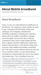 Mobile Screenshot of infomobileebroadband.wordpress.com