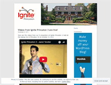 Tablet Screenshot of igniteprinceton.wordpress.com