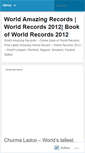 Mobile Screenshot of amazingworldrecords.wordpress.com