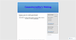 Desktop Screenshot of casassincredito.wordpress.com