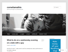 Tablet Screenshot of corneliamathis.wordpress.com