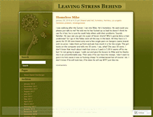 Tablet Screenshot of leavingstressbehind.wordpress.com
