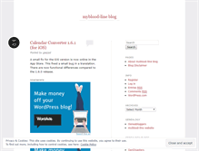 Tablet Screenshot of mybloodline.wordpress.com