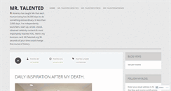 Desktop Screenshot of mrtalented.wordpress.com