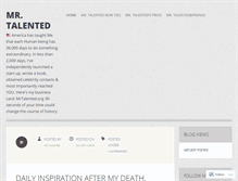 Tablet Screenshot of mrtalented.wordpress.com