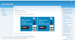 Desktop Screenshot of easybabycare.wordpress.com