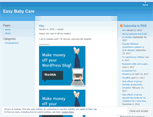 Tablet Screenshot of easybabycare.wordpress.com