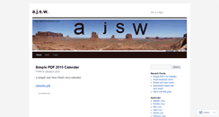 Desktop Screenshot of ajsw.wordpress.com