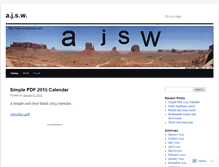 Tablet Screenshot of ajsw.wordpress.com