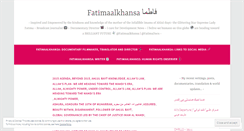 Desktop Screenshot of fatimaalkhansa.wordpress.com