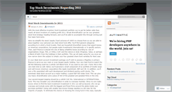 Desktop Screenshot of bestonlineinvestments201112.wordpress.com
