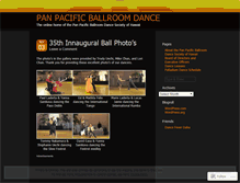 Tablet Screenshot of panpacificballroom.wordpress.com