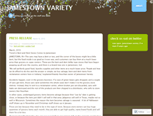 Tablet Screenshot of jamestownvariety.wordpress.com