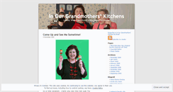 Desktop Screenshot of ourgrandmotherskitchens.wordpress.com