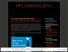 Tablet Screenshot of endlessslug.wordpress.com