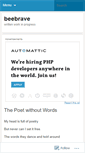 Mobile Screenshot of beebrave.wordpress.com