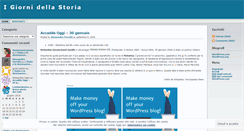 Desktop Screenshot of igiornidellastoria.wordpress.com