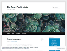 Tablet Screenshot of frumfashionista.wordpress.com