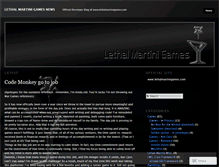 Tablet Screenshot of lethalmartinigames.wordpress.com