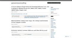 Desktop Screenshot of parsonsisconsulting.wordpress.com