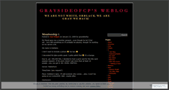 Desktop Screenshot of graysideofcp.wordpress.com