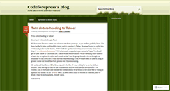 Desktop Screenshot of codeforepress.wordpress.com