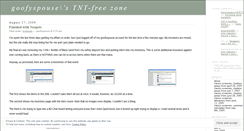 Desktop Screenshot of goofyspouse.wordpress.com