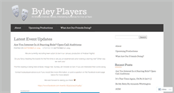 Desktop Screenshot of byleyplayers.wordpress.com