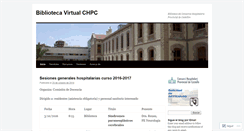 Desktop Screenshot of bibliochpc.wordpress.com