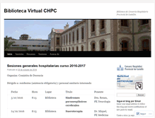 Tablet Screenshot of bibliochpc.wordpress.com