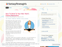 Tablet Screenshot of fantasyfitnessgirls.wordpress.com