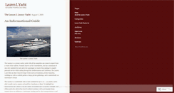Desktop Screenshot of laurenlyacht.wordpress.com