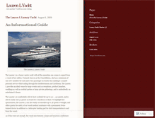 Tablet Screenshot of laurenlyacht.wordpress.com