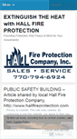 Mobile Screenshot of hallfireprotection.wordpress.com