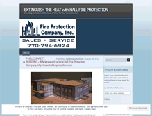 Tablet Screenshot of hallfireprotection.wordpress.com