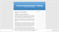 Desktop Screenshot of owusuwaaahwenkoko.wordpress.com