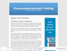 Tablet Screenshot of owusuwaaahwenkoko.wordpress.com