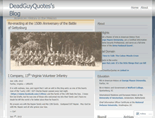 Tablet Screenshot of deadguyquotes.wordpress.com