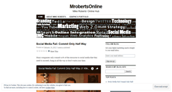 Desktop Screenshot of mrobertsonline.wordpress.com