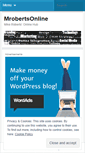 Mobile Screenshot of mrobertsonline.wordpress.com