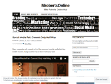 Tablet Screenshot of mrobertsonline.wordpress.com