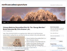 Tablet Screenshot of northcascadeacupuncture.wordpress.com