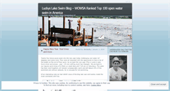 Desktop Screenshot of luckyslakeswimblog.wordpress.com