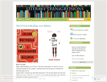 Tablet Screenshot of literarytransgressions.wordpress.com