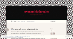 Desktop Screenshot of myanarchicthoughts.wordpress.com