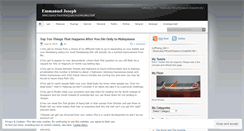Desktop Screenshot of emmanuelj.wordpress.com