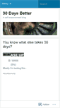 Mobile Screenshot of 30daysbetter.wordpress.com